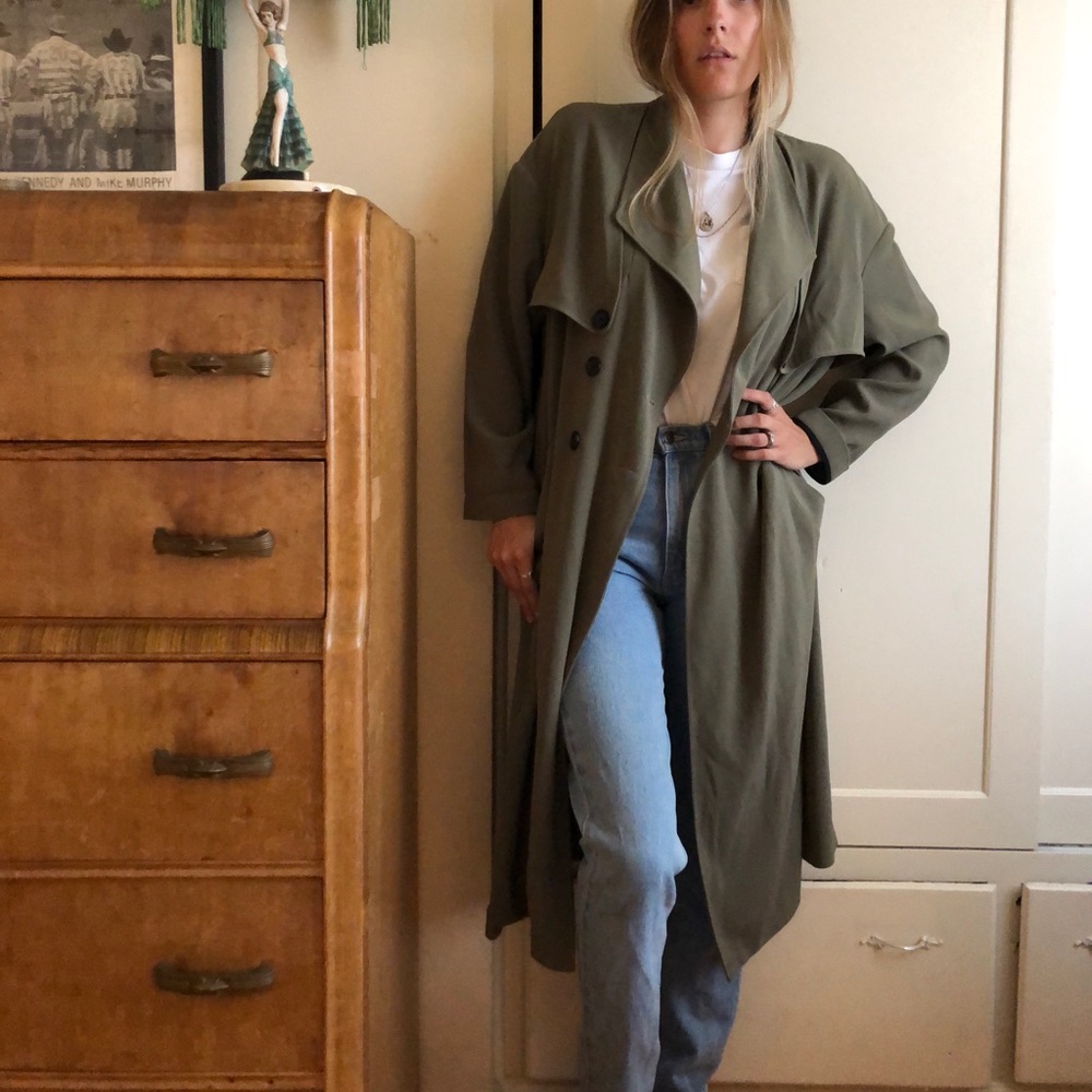 1980s trench coat